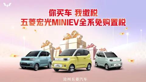 你买车 我交税 宏光MINIEV第三代马卡全系免购置税