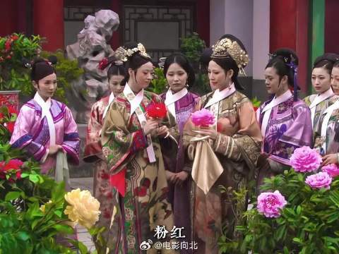 “其实只要人年轻 簪什么花还要分颜色吗”