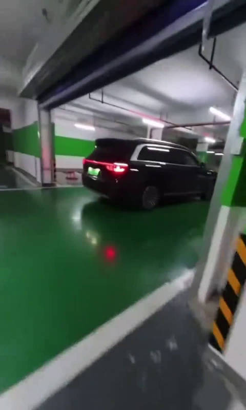 车主误触自动泊车功能结果车自己跑了，车主在后面追停，好在没事