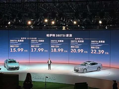 推荐380TSI龙运版，大众帕萨特Pro购车手册