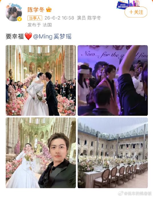 陈学冬拄拐远赴法国古堡，只为见证奚梦瑶的婚礼承诺