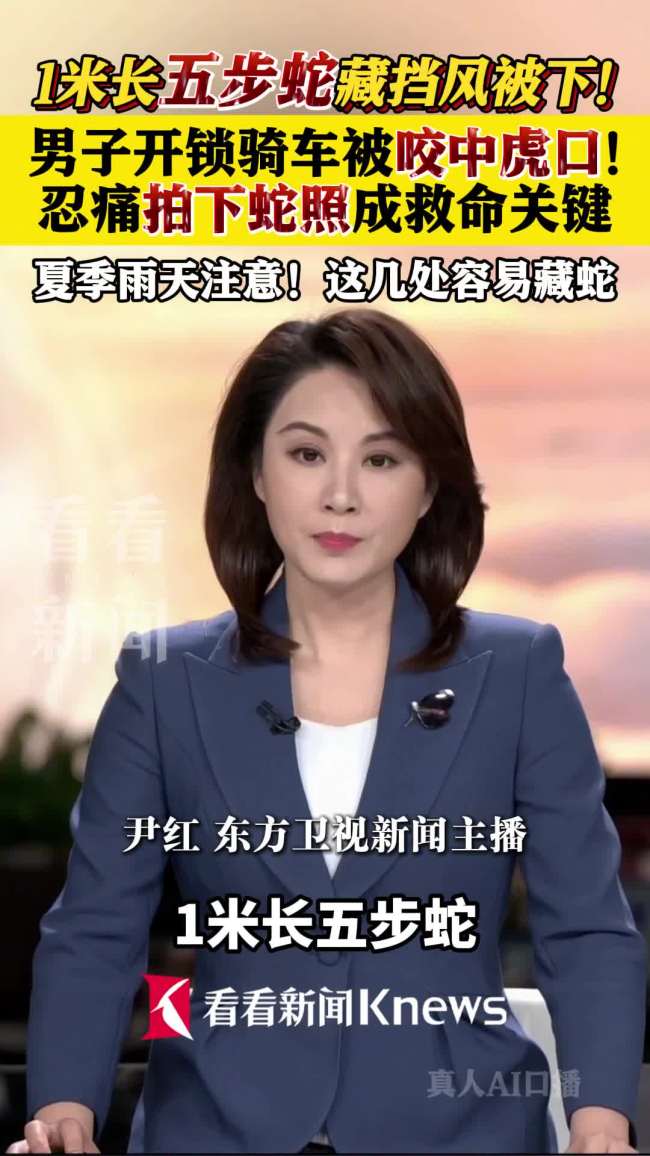 五步蛇藏挡风被下男子被咬 险境求生记_新闻频道