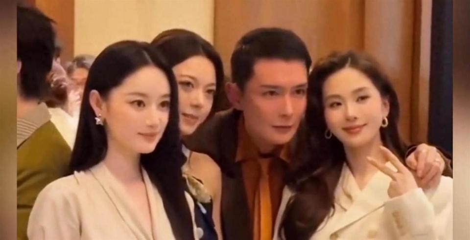 Vogue晚宴：刘诗诗赵今麦与刘冲同框，亲密合影引热议