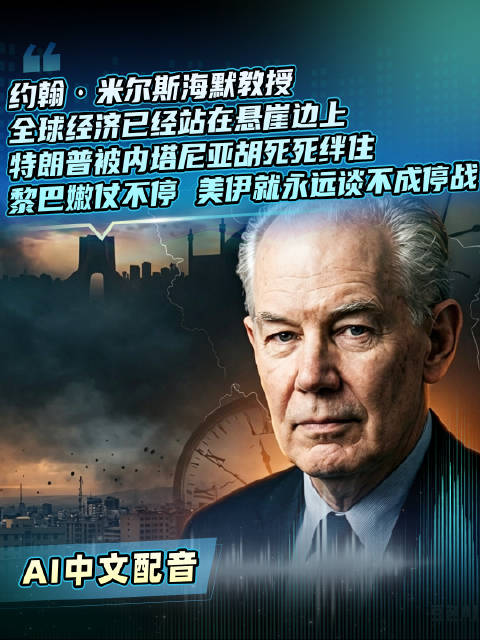 米尔斯海默称全球经济濒临悬崖,美伊停战受阻于黎巴嫩冲突