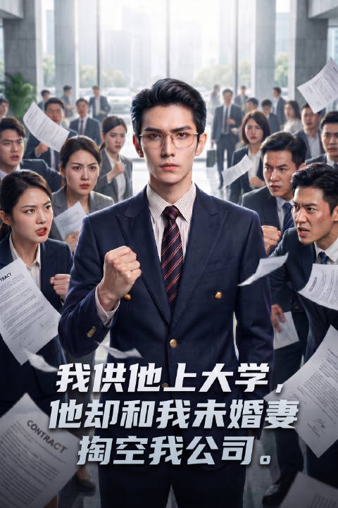 短剧·我供他上大学，他却和我未婚妻掏空我公司-第24集-百亿总裁傅景行出国签下百亿商单，回国竟发现公司早已天翻地覆！未婚