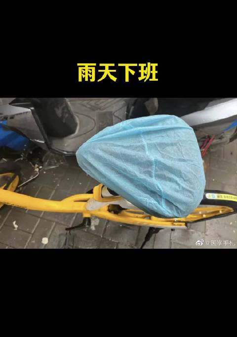 网友创意应对雨天车座湿漉问题