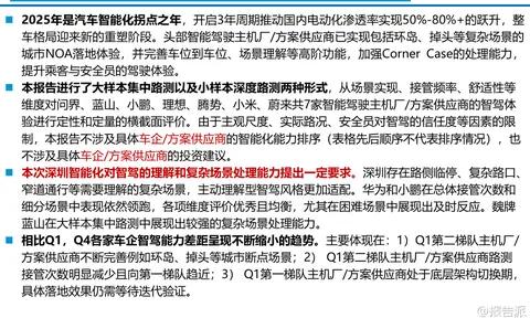 报告派研读:2025年汽车行业城市NOA试驾报告