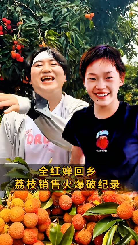 全红婵荣归故里，家乡荔枝销量狂飙刷新纪录，哥哥直播间热度飙升！