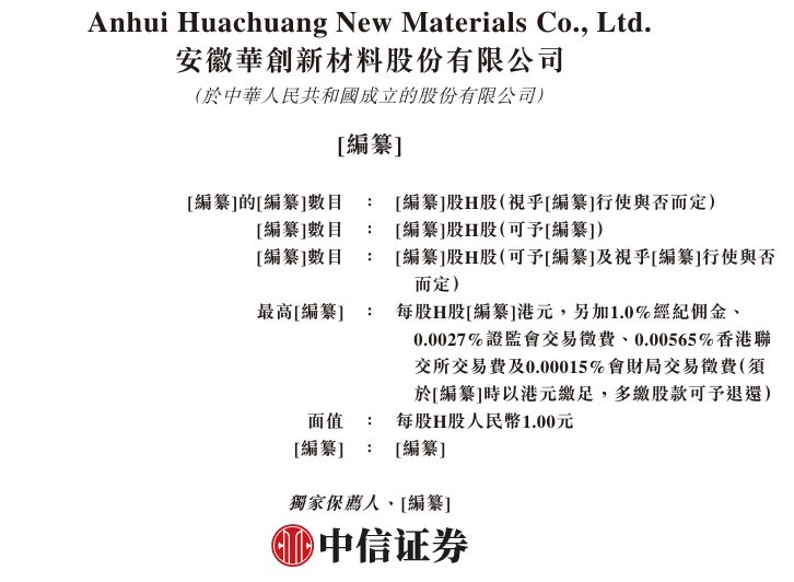 新股消息 | 华创新材递表港交所
