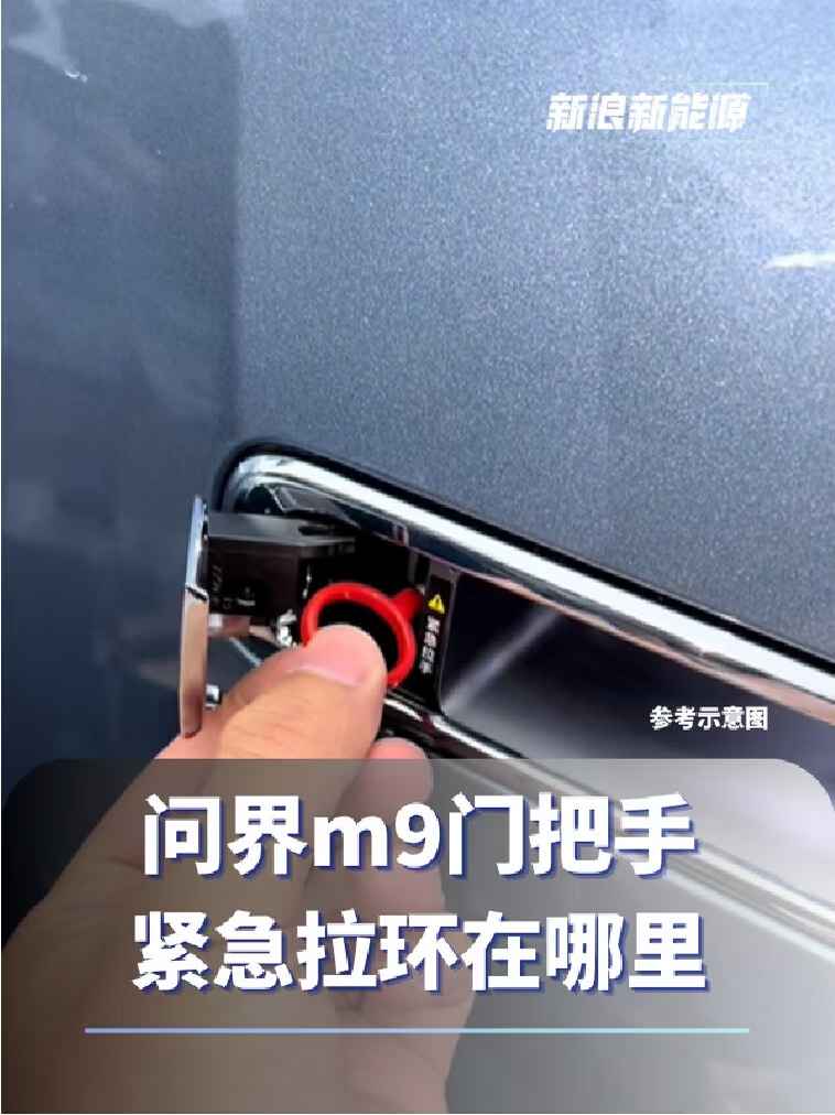 问界m9门把手的紧急拉环在哪里问界[话题]  