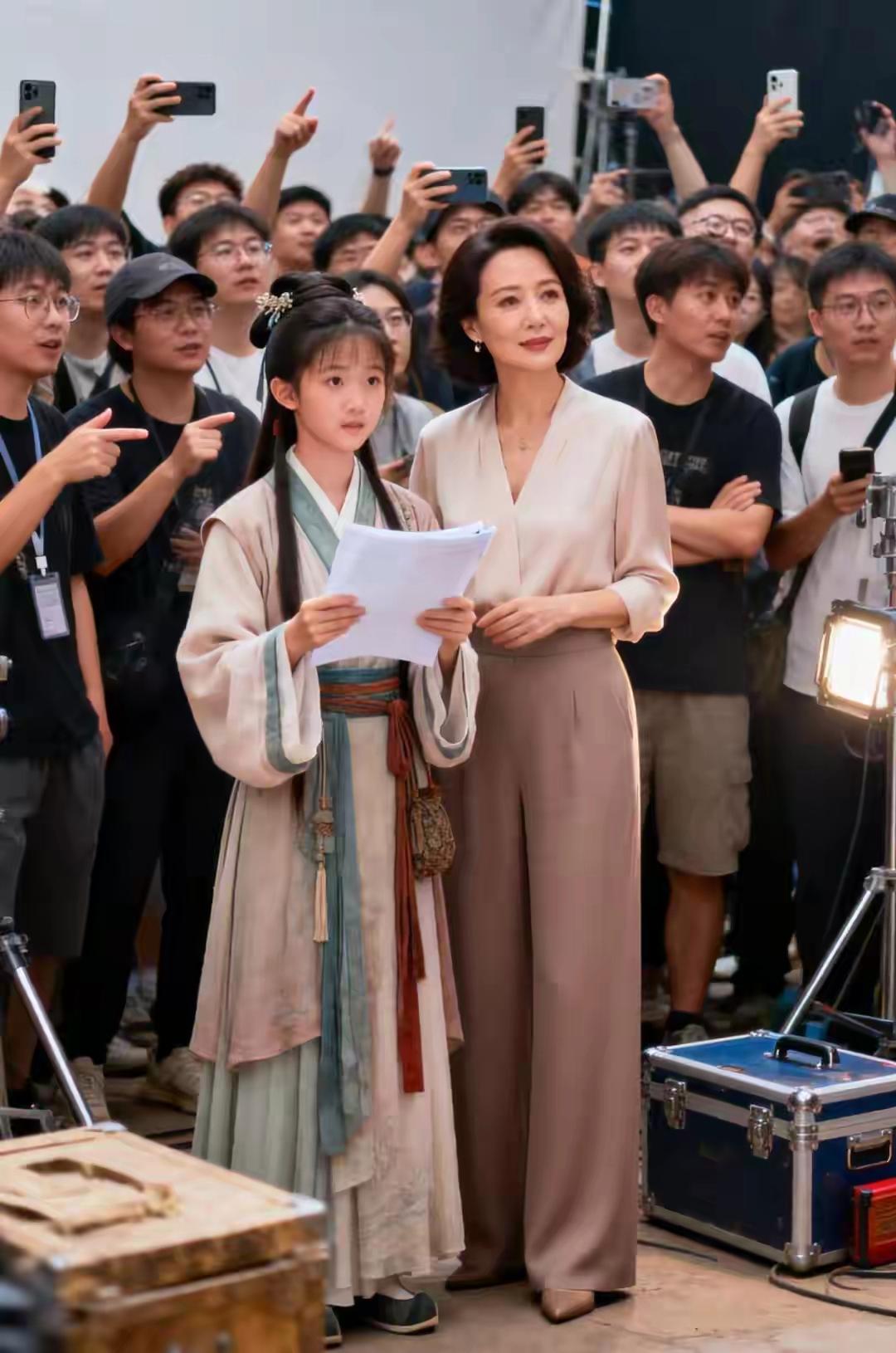 刘涛17岁女儿拍戏,上万网友吵翻!
