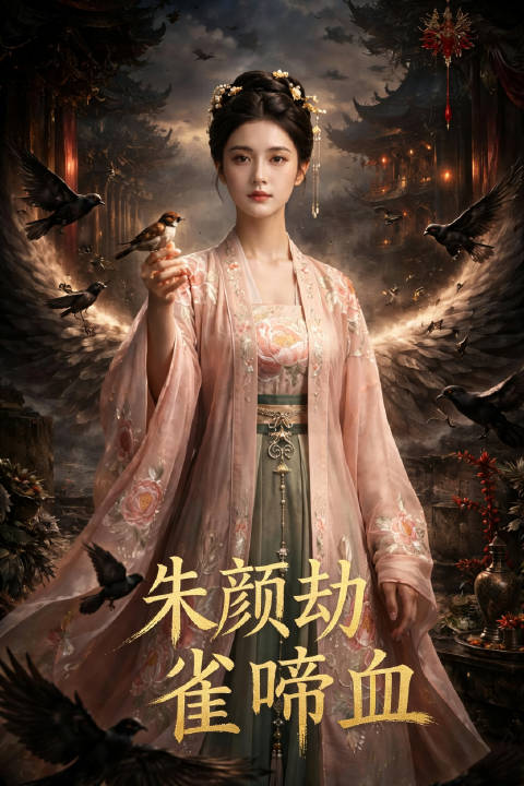 短剧·朱颜劫：雀啼血-第16集-姐姐遭靖王妃虐杀于破庙，死状凄惨。女主阿雀（锦雀）身怀驭鸟奇术，化身奇丑秘药师潜入王府