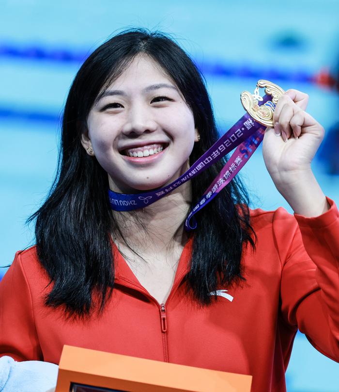 唐钱婷女子100米蛙泳夺冠 斩获中国游泳公开赛第二金