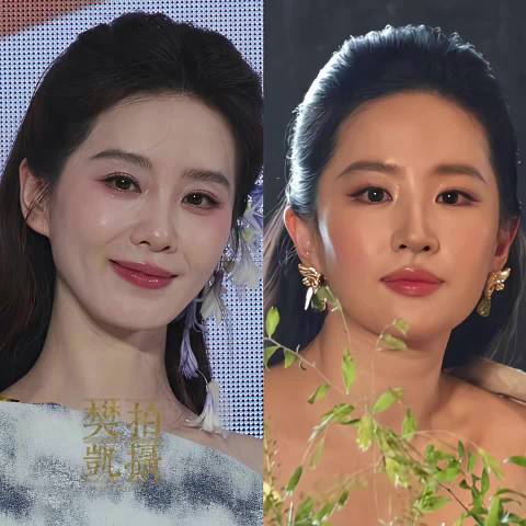 刘诗诗刘亦菲同框对比，生育前后状态差异明显