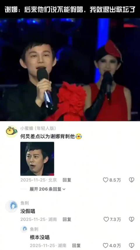 谢娜：没假唱 因为根本没唱歌
