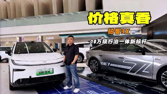 日系新能源不行？铂智3X 10万级行泊一体新标杆