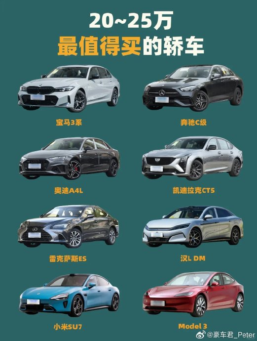 25-30万买轿车，这几款闭眼选不踩坑