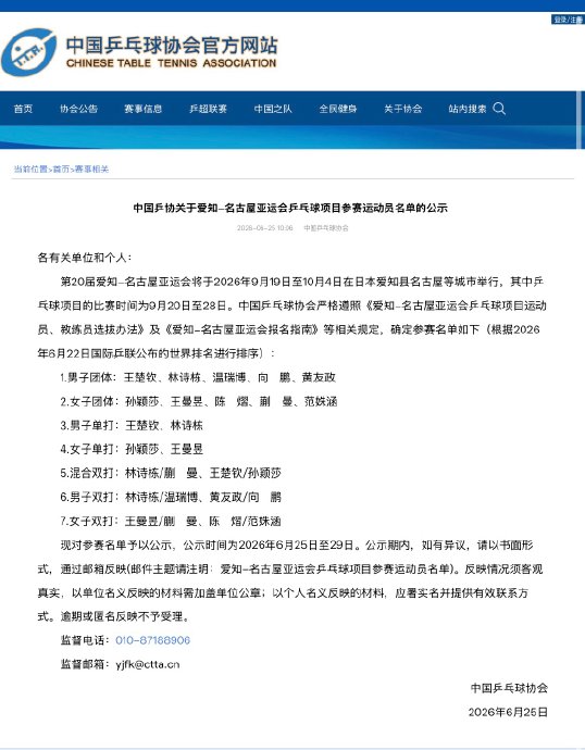 王曼昱时隔八年亚运身兼三项引争议