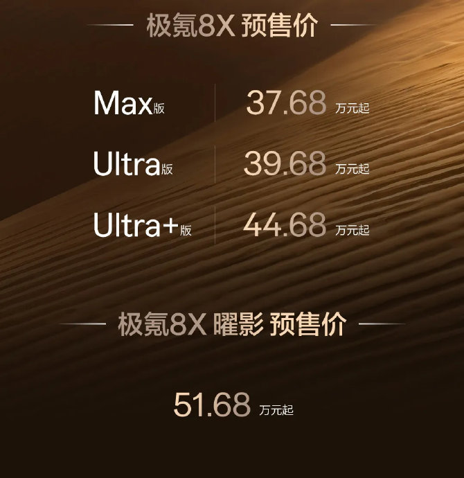 消费者现在可以预定极氪8X了吗？