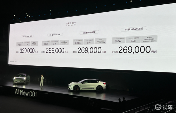 ZEEKR 001新车线条流畅