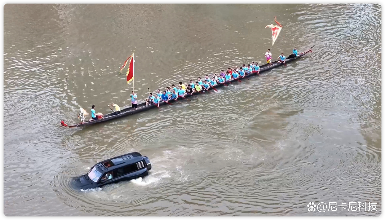 端午惊现百万级豪华“龙舟”?仰望U8下水助威,应急浮水实力炫技