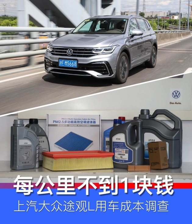 每公里不到1块钱 新途观L用车成本调查