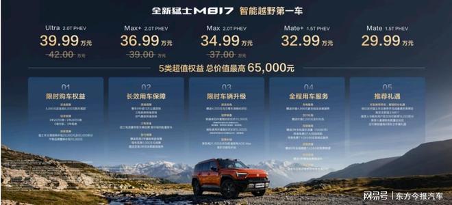 华为乾崑X猛士汽车联合打造 全新猛士M817上市