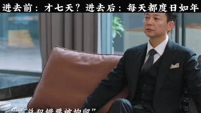霸总拘留七日，感叹度日如年