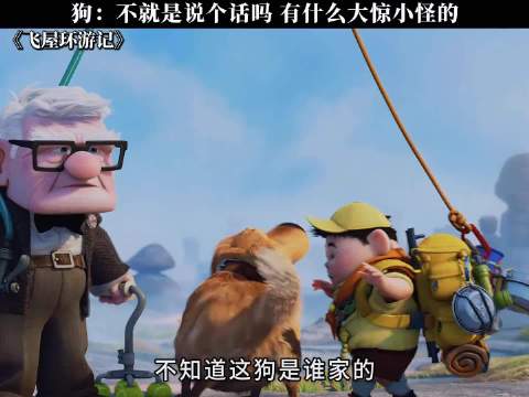 狗：不就是说个话吗 有什么大惊小怪的‖飞屋环游记