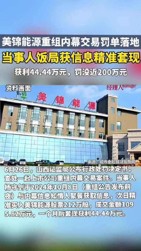 一顿饭换来200万罚单1100万买入212万股获利44万