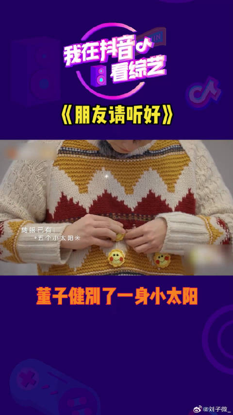董子健别了一身小太阳
