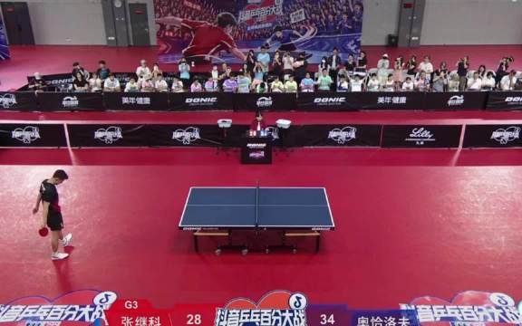 张继科反手对峙奥恰洛夫不落下风，再现巅峰状态