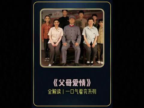 《父母爱情》全集 老中青三代都爱看的电子榨菜！
