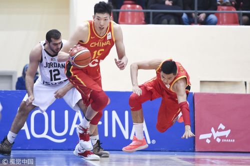 男篮世预赛-赵睿20分周琦1910 中国男篮惨败约旦