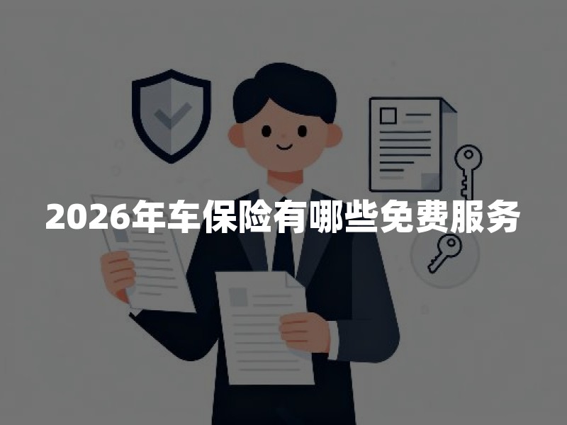 2026年车保险有哪些免费服务?道路救援分别能用几次一文讲清