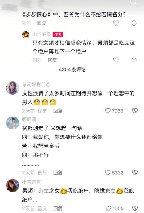 《步步惊心》中，四爷为什么不给若曦名分？