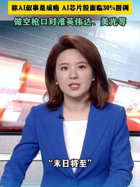 一财主播说|大空头警告AI末日将至大空头做空英伟达美光