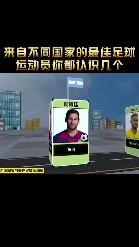 来自不同国家的最佳足球运动员你都认识几个？