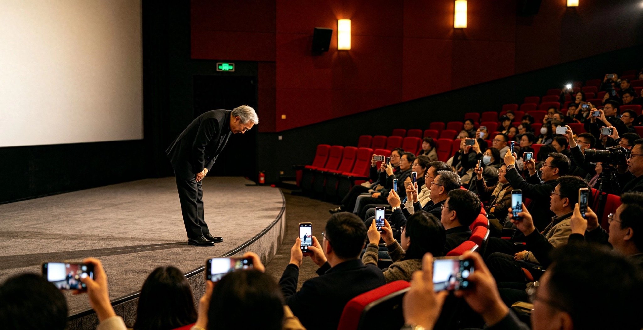 63岁刘德华线下路演全程鞠躬到谢粉丝，敬业太度打动全场观众_石雨