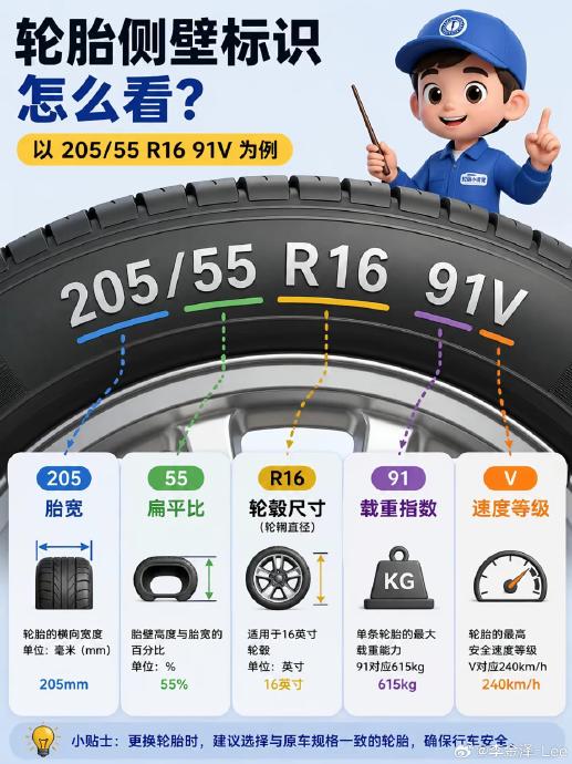 轮胎规格参数怎么看才不被坑？