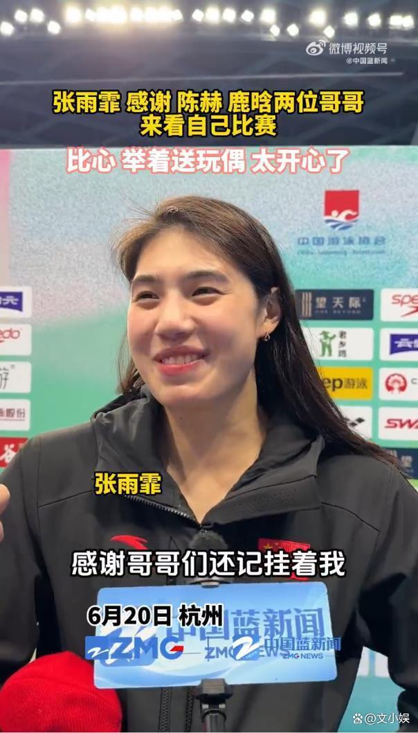 鹿晗陈赫现身赛场看张雨霏比赛 真友情温暖人心_中华网