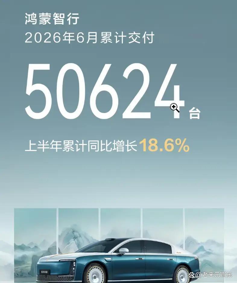 6月销量公布：鸿蒙智行问界约3万夺冠，尚界破1万屈居第二
