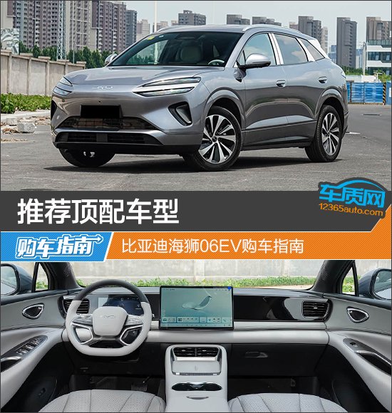 推荐顶配车型 比亚迪海狮06EV购车指南