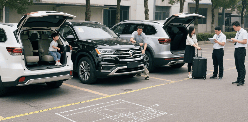 7 座SUV 测评:汉兰达、途昂、昂科旗空间对比