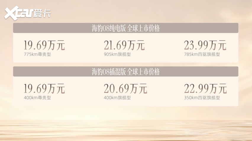 不计成本打造真旗舰，比亚迪海豹08上市，售价19.69万元起