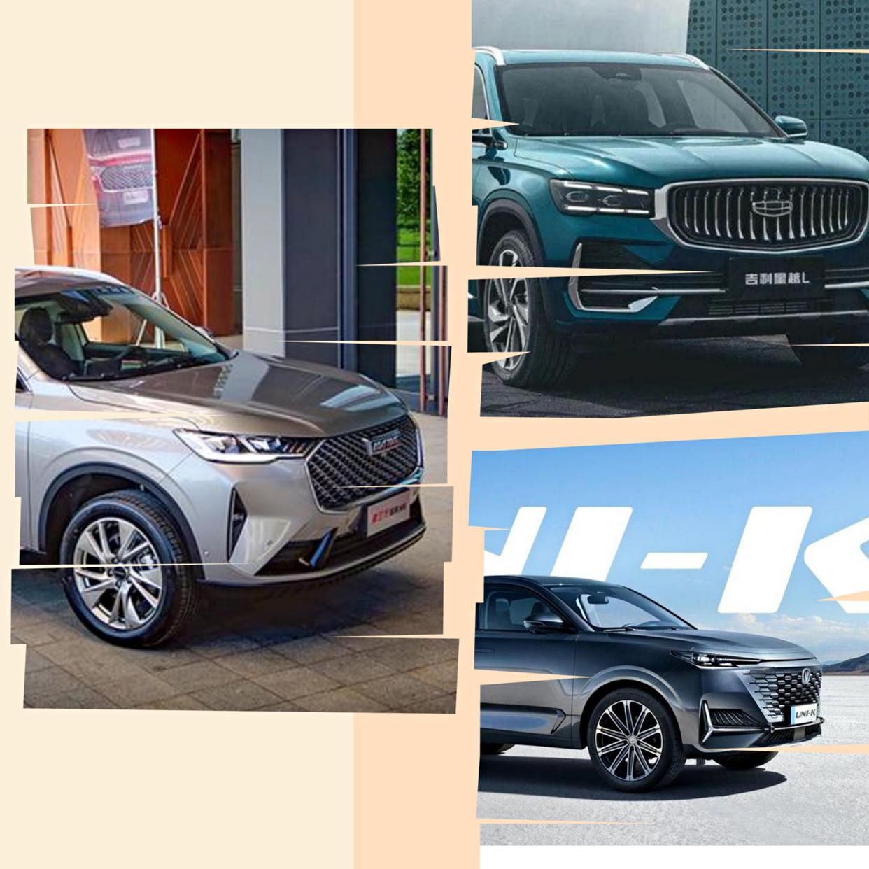 15万预算大5座SUV!长安UNI-K、吉利星越L与哈弗H6,谁更值得买?