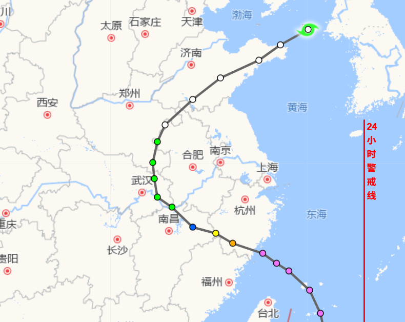 颱風「費特」路徑 來源：溫州颱風網