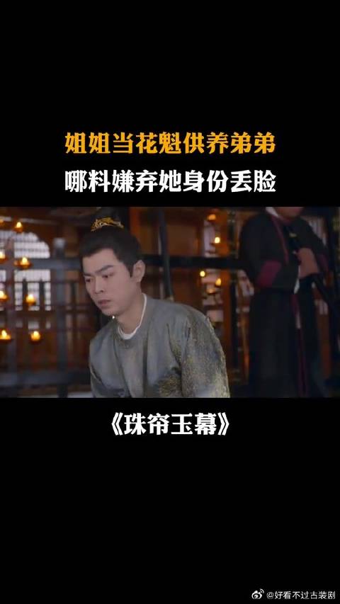 姐姐当花魁供养弟弟，哪料弟弟嫌弃她身份