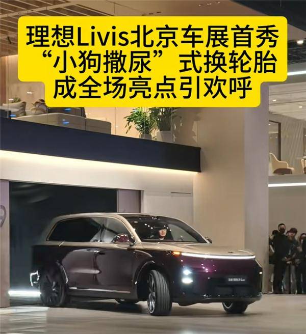理想把底盘玩出花了！L9小狗撒尿式换胎名场面出圈