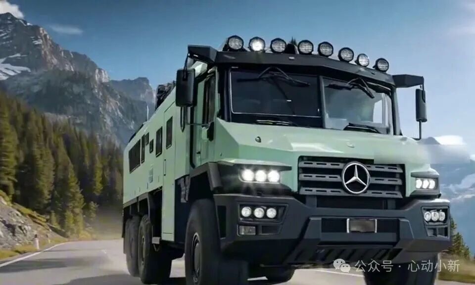 奔驰Zetros8x8，没想到槽点在停车